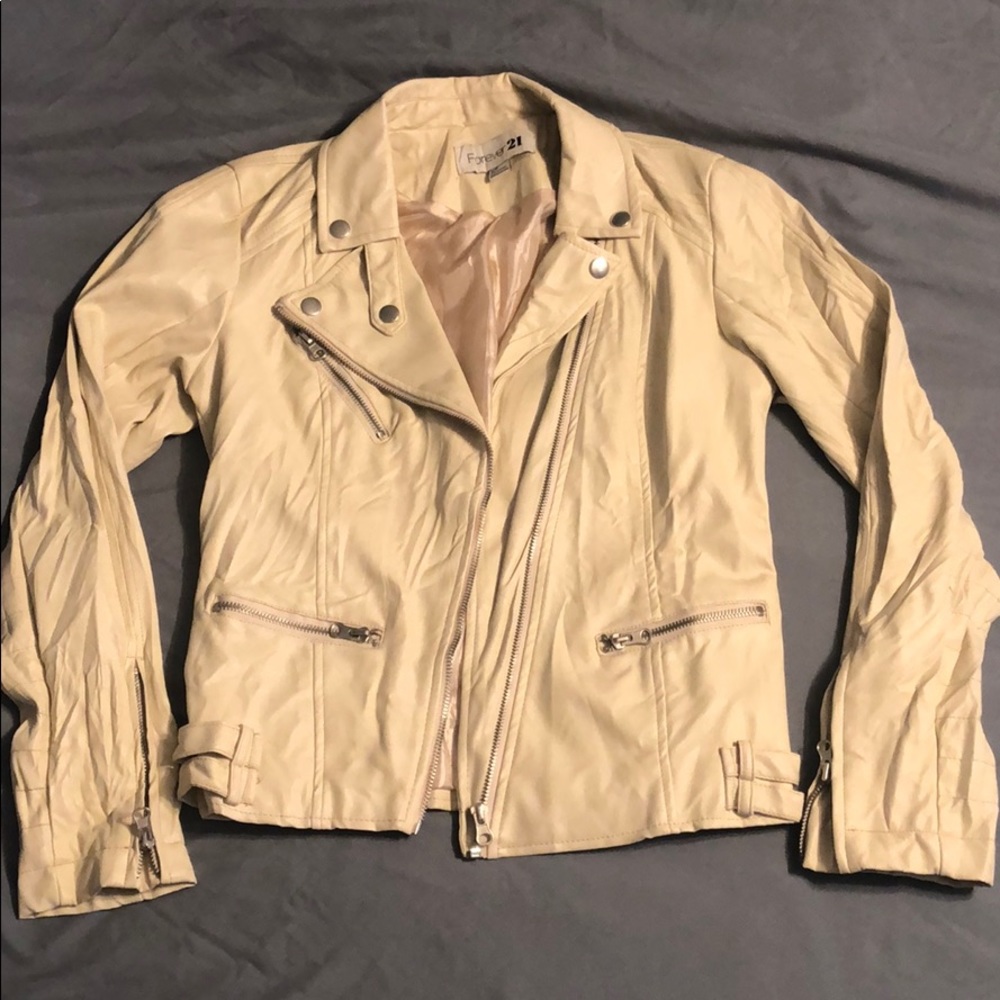 Forever 21 Crushed Pleather Jacket